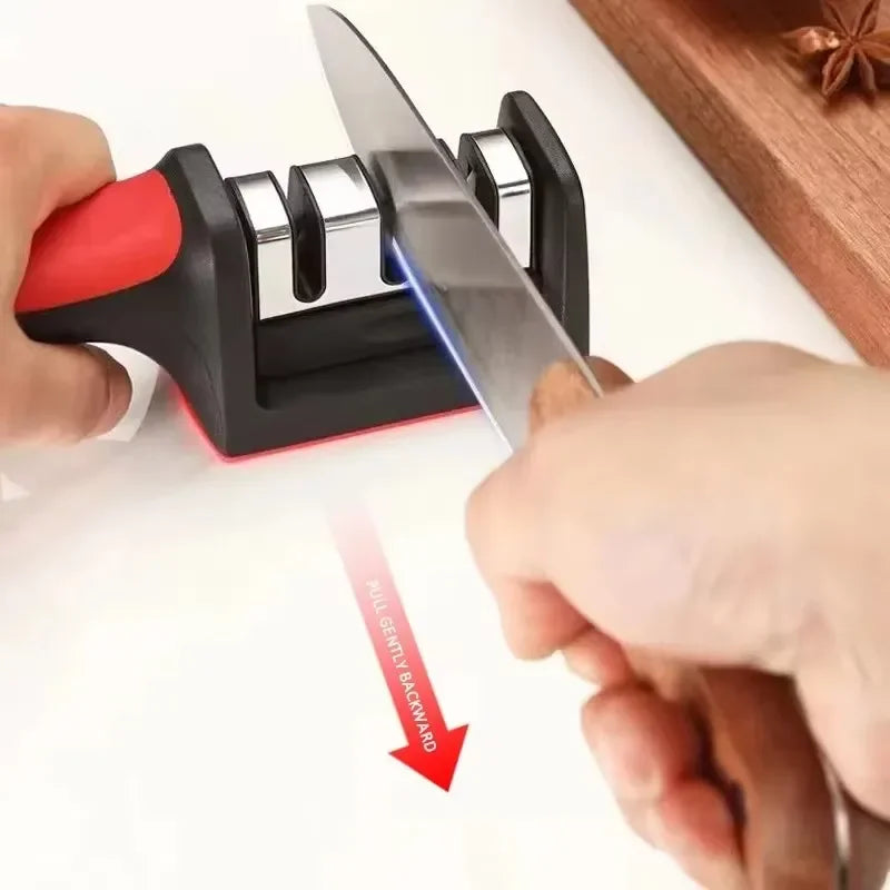 Multifunctional Sharpening Stone Knife Sharpener Kitchen Special, Fast Sharpening.
Afilador de cuchillos multifuncional de piedra de afilar, especial para cocina, afilado rápido.