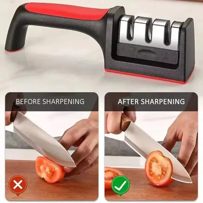 Multifunctional Sharpening Stone Knife Sharpener Kitchen Special, Fast Sharpening.
Afilador de cuchillos multifuncional de piedra de afilar, especial para cocina, afilado rápido.