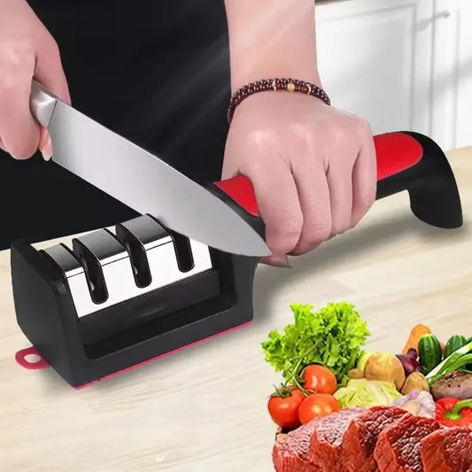 Multifunctional Sharpening Stone Knife Sharpener Kitchen Special, Fast Sharpening.
Afilador de cuchillos multifuncional de piedra de afilar, especial para cocina, afilado rápido.